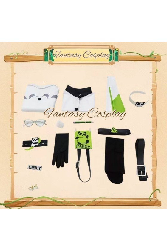 Identity V Doctor Emily Dyer Bamboo Guardian White Outfit Cosplay Costume